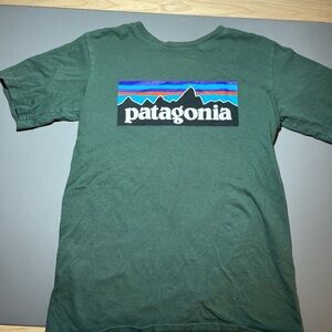 Patagonia Forest Green Organic Cotton Tee